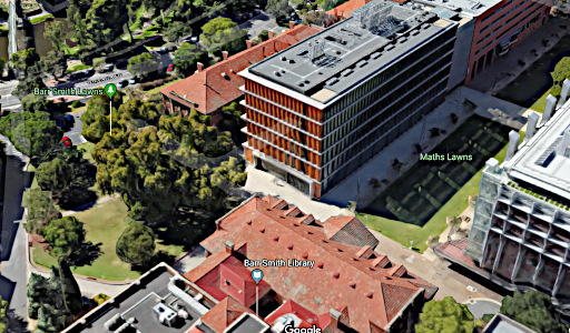 Braggs Building, aerial view